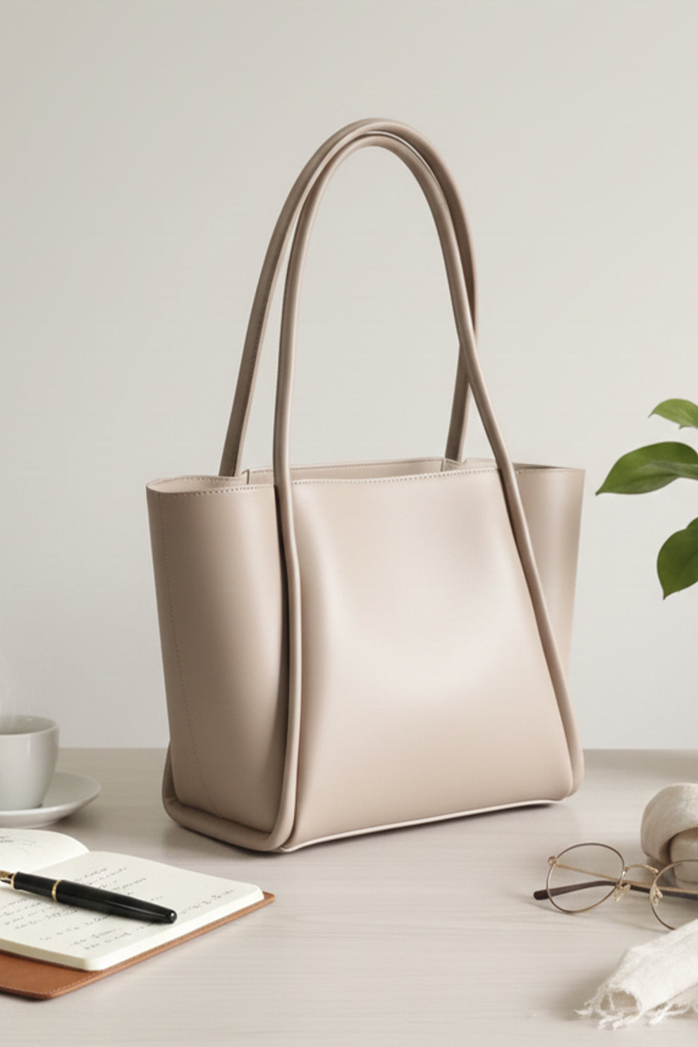 JESSI STREET - PYRAMID TOTE - 01 - Beige