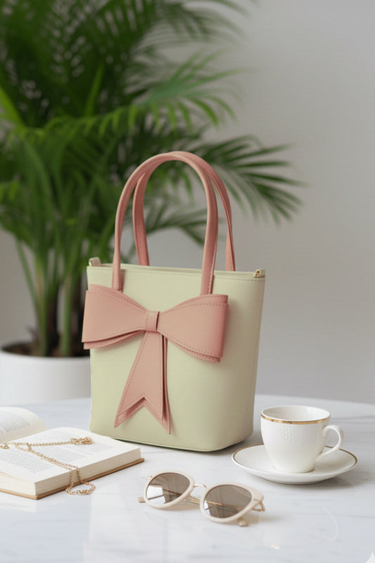 JESSI STREET - BOW TOTE - 06 - Biege