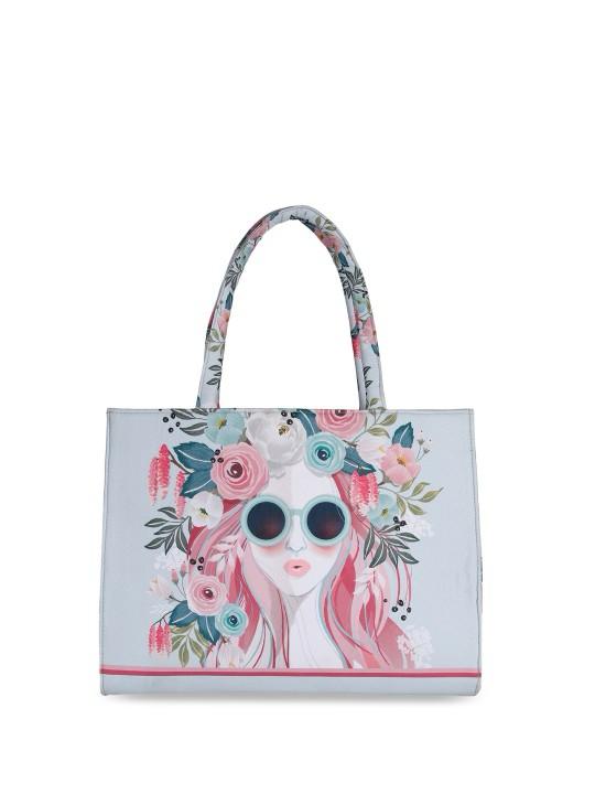 JESSI STREET - MINI CANVAS TOTE - 06