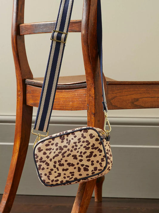 JESSI STREET- LEOPARD CANVAS CROSSBODY - 01