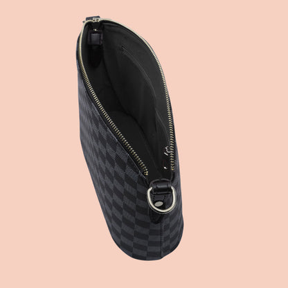 JESSI STREET - CHECKERED DUO TOTE - 04 - Black