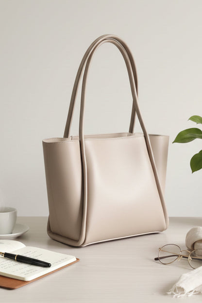 JESSI STREET - PYRAMID TOTE - 01 - Beige