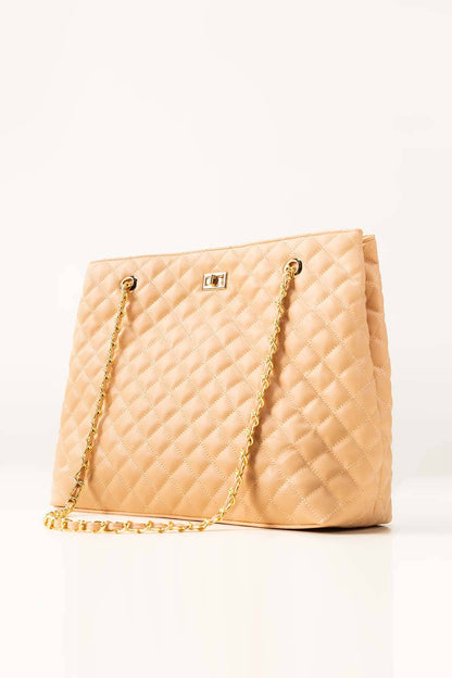 JESSI STREET - LUXE WEAVE TOTE - 08 - Beige