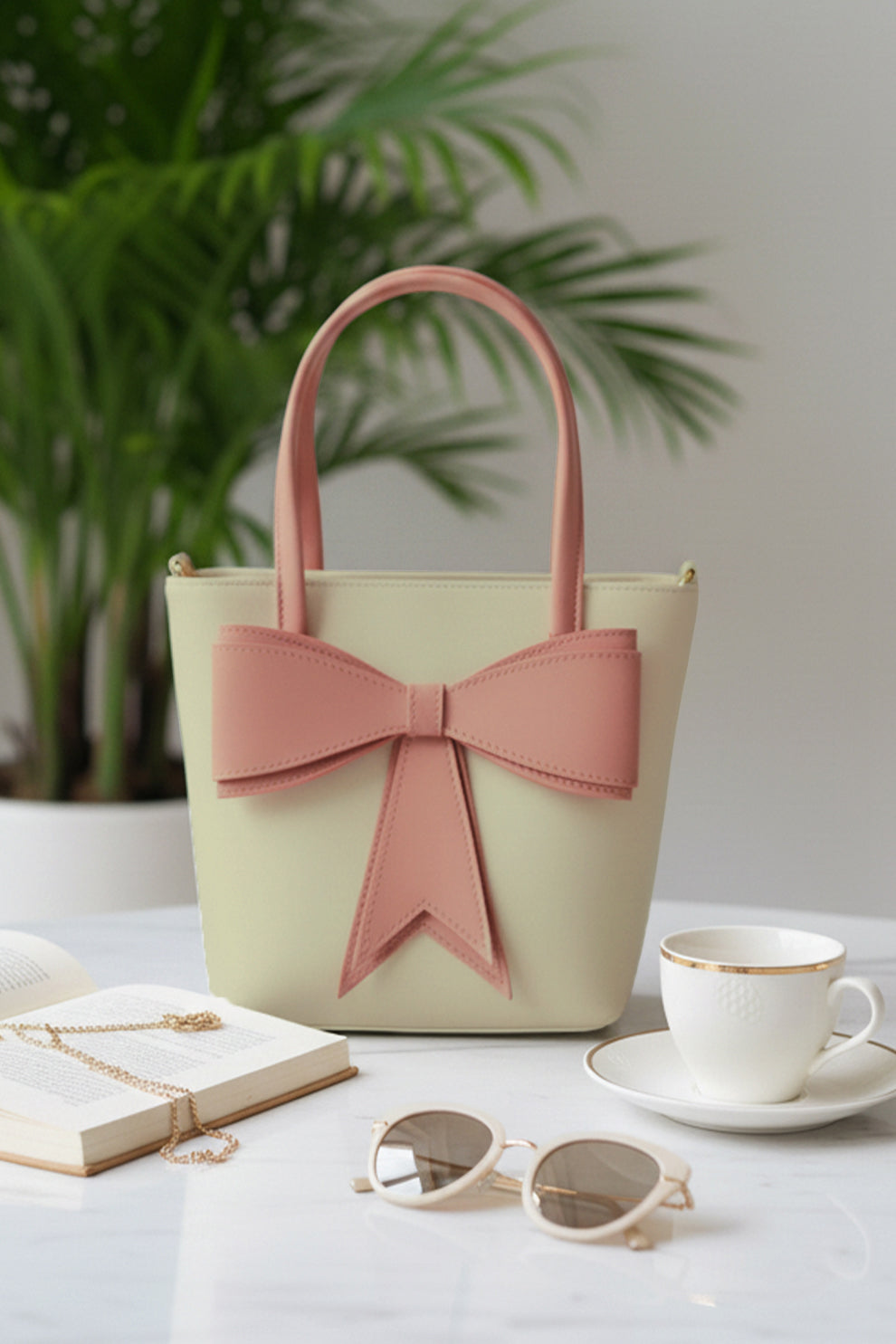 JESSI STREET - BOW TOTE - 06 - Biege
