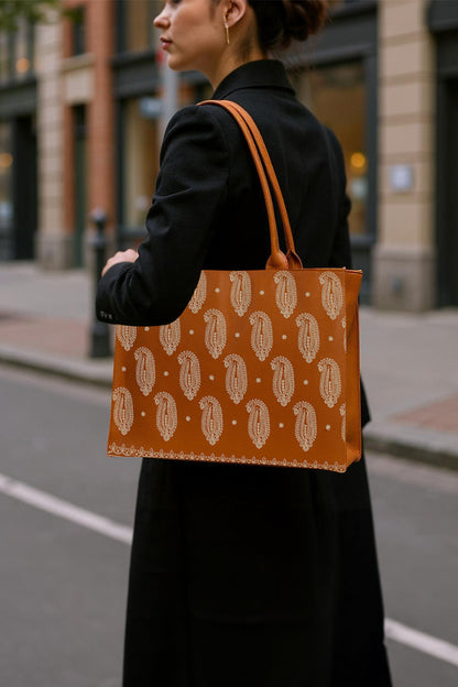 JESSI STREET - EMBRIODERY TOTE - 03 - Mustard