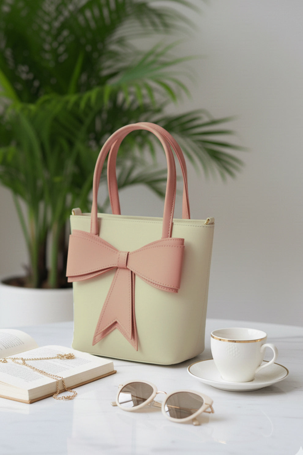 JESSI STREET - BOW TOTE - 06 - Biege