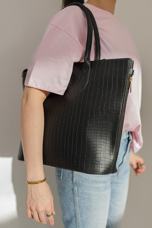 JESSI STREET - SIDE ZIP TOTE - 02