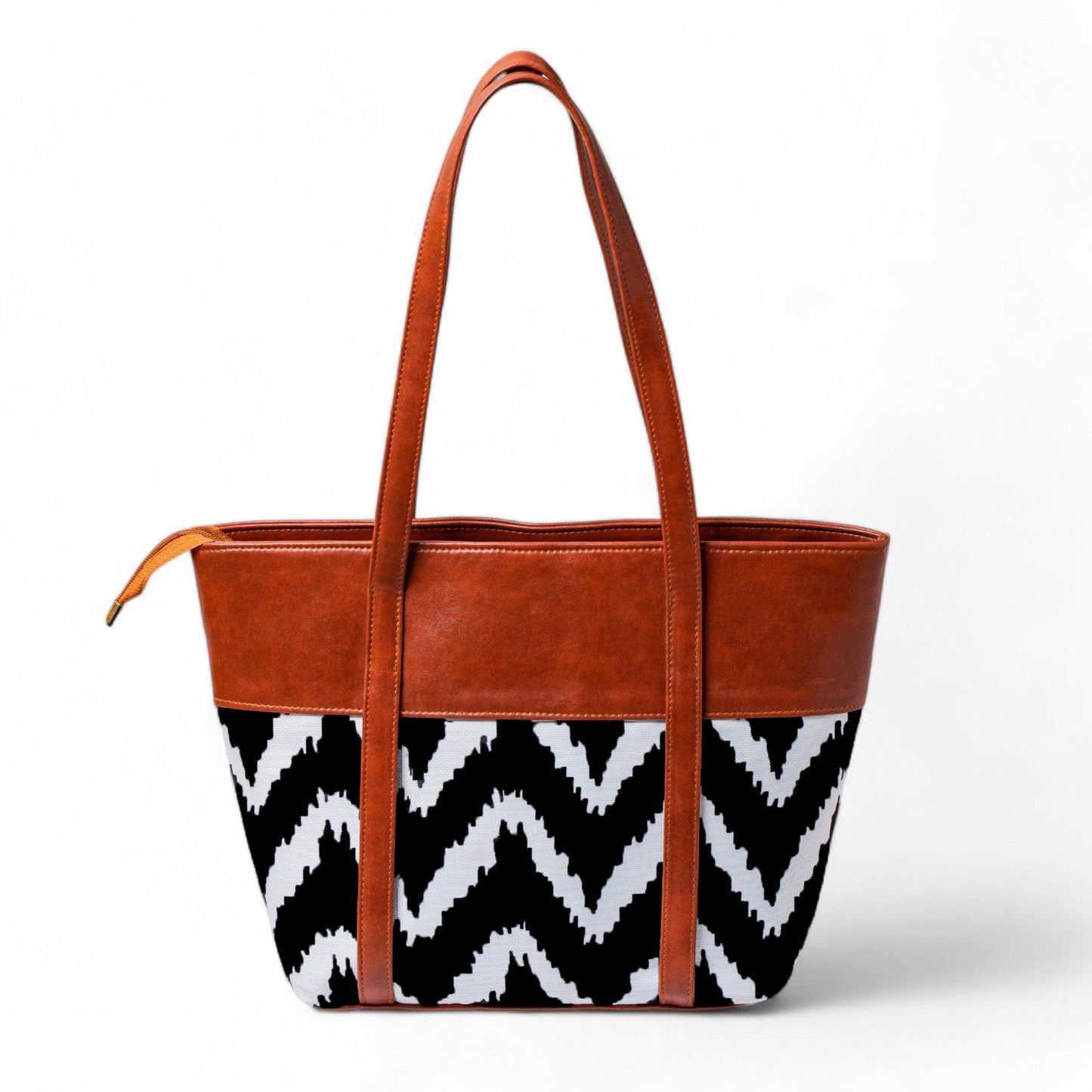 JESSI STREET - ZIGZAG TOTE - 01 - Brown